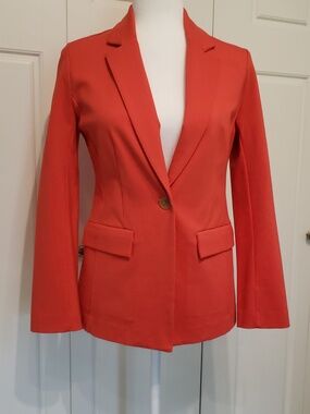Halogen XSP Women's Orange Blazer